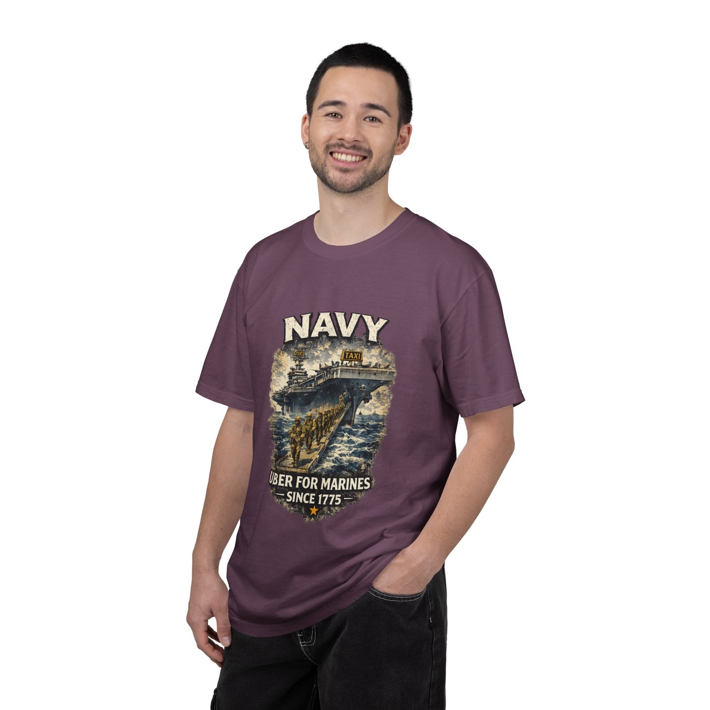 Navy 'Uber for Marines' Graphic Tee