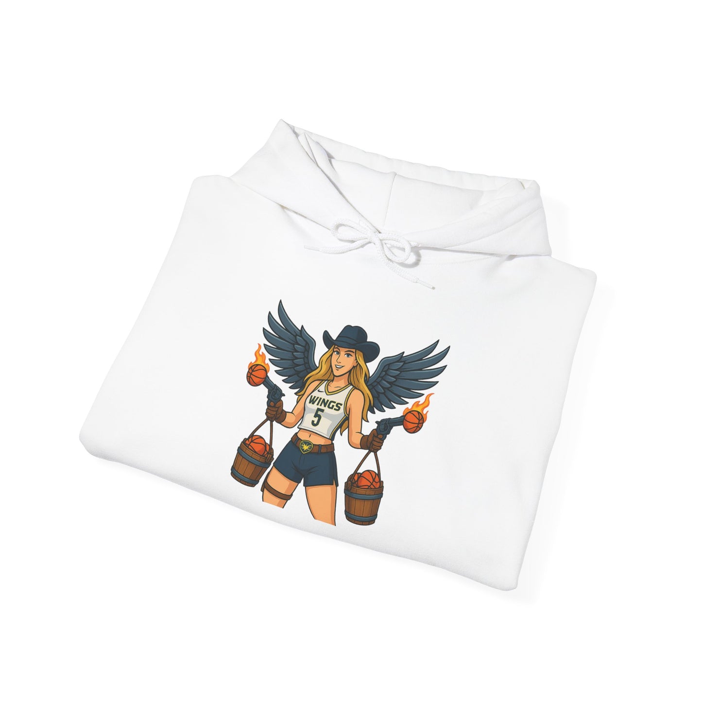 Sharp Shooting ‘Buckets’ Angel Hoodie