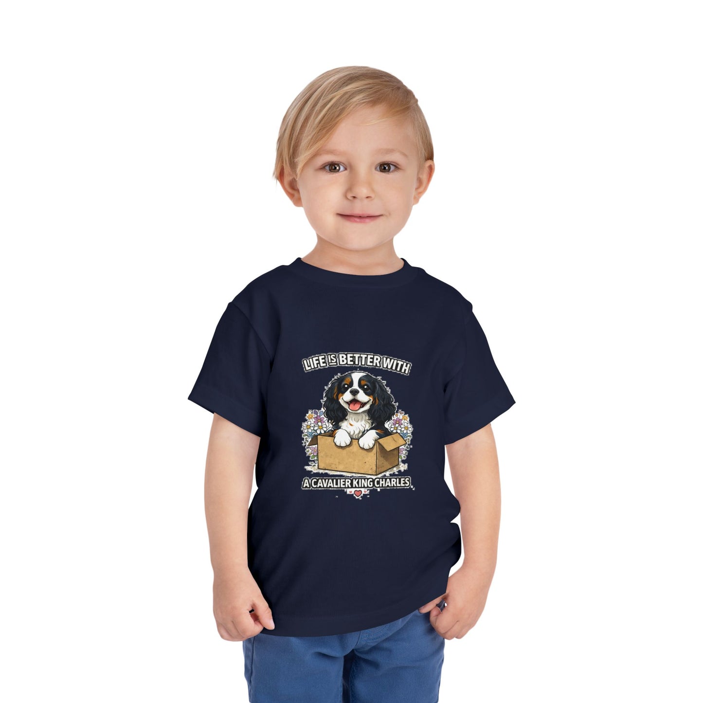 ‘Life’s Better With a Cavalier King Charles’ Toddler Tee