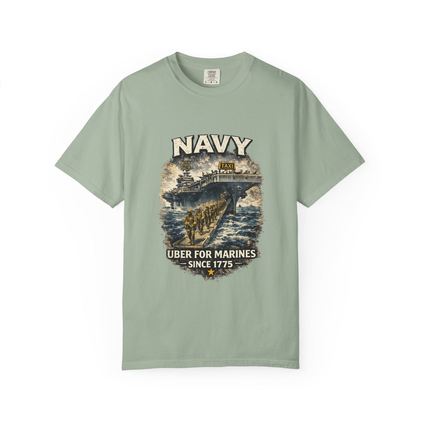 Navy 'Uber for Marines' Graphic Tee