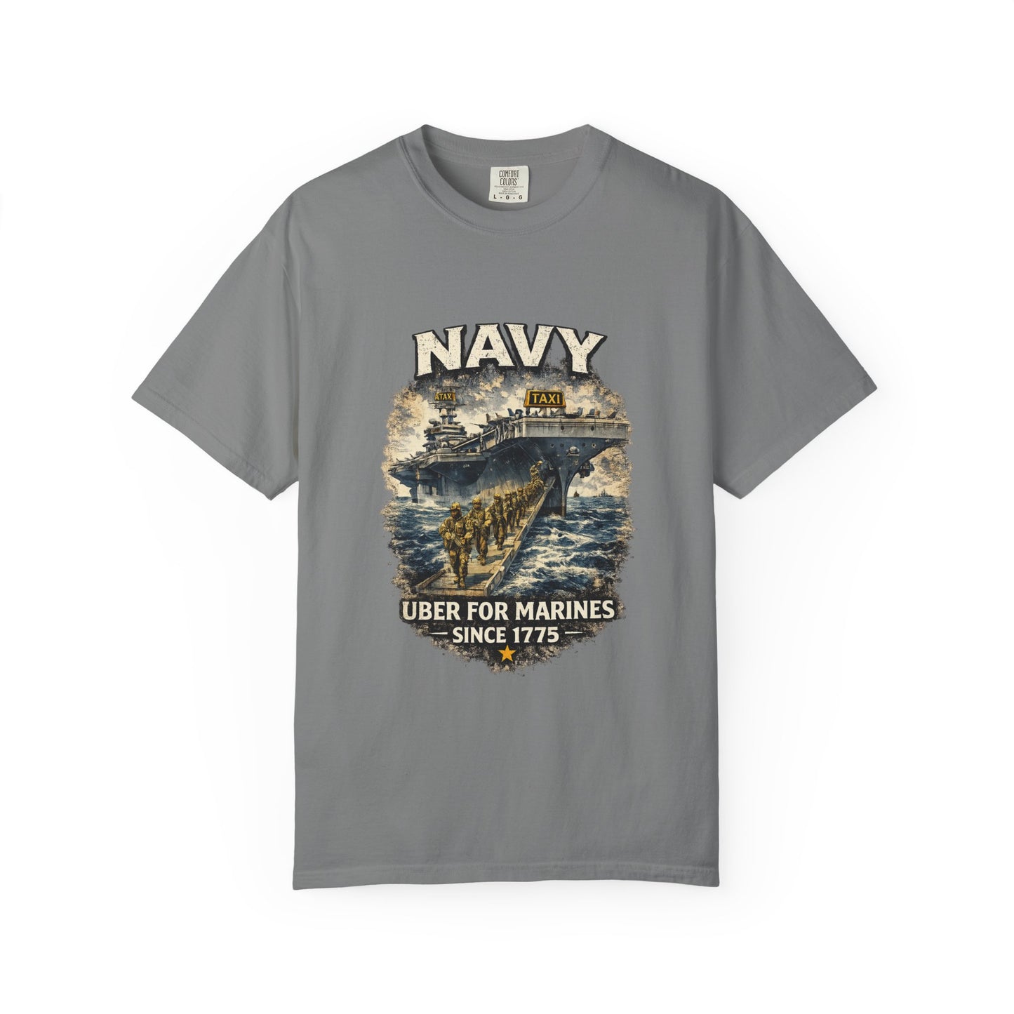 Navy 'Uber for Marines' Graphic Tee