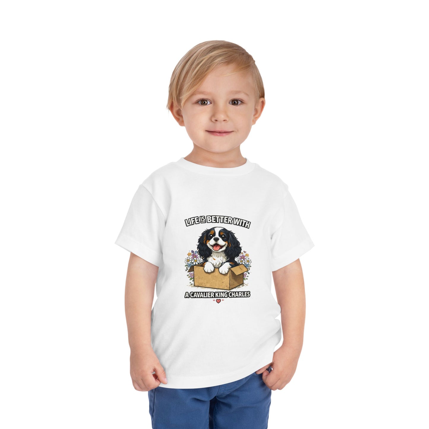 ‘Life’s Better With a Cavalier King Charles’ Toddler Tee