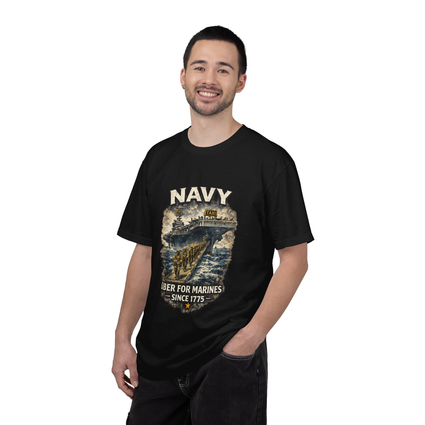 Navy 'Uber for Marines' Graphic Tee