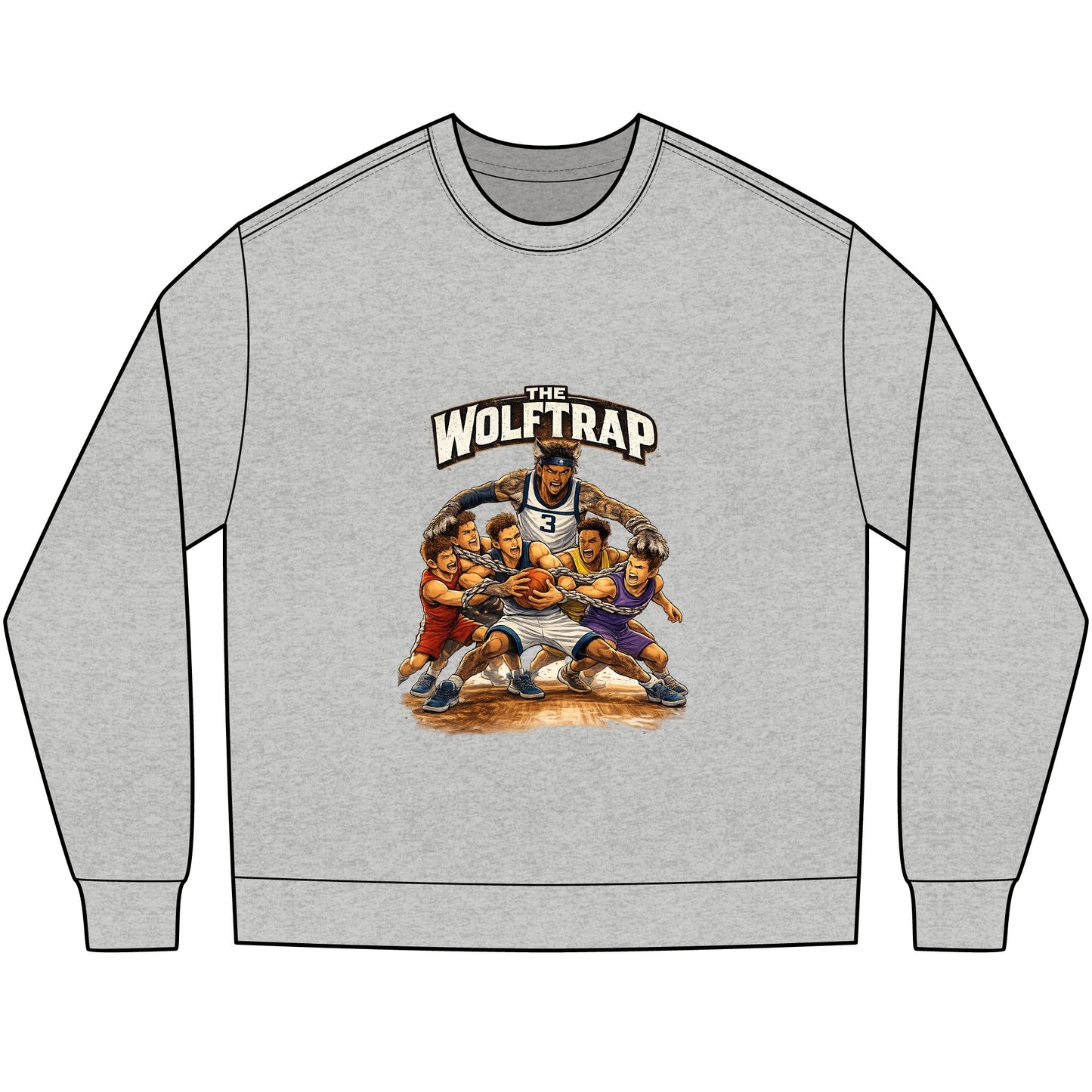 ‘The Wolftrap’ Retro long sleeve Tee
