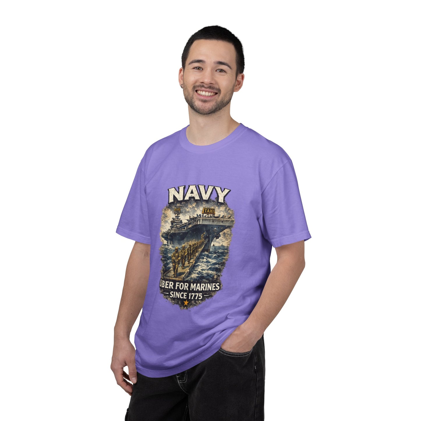 Navy 'Uber for Marines' Graphic Tee