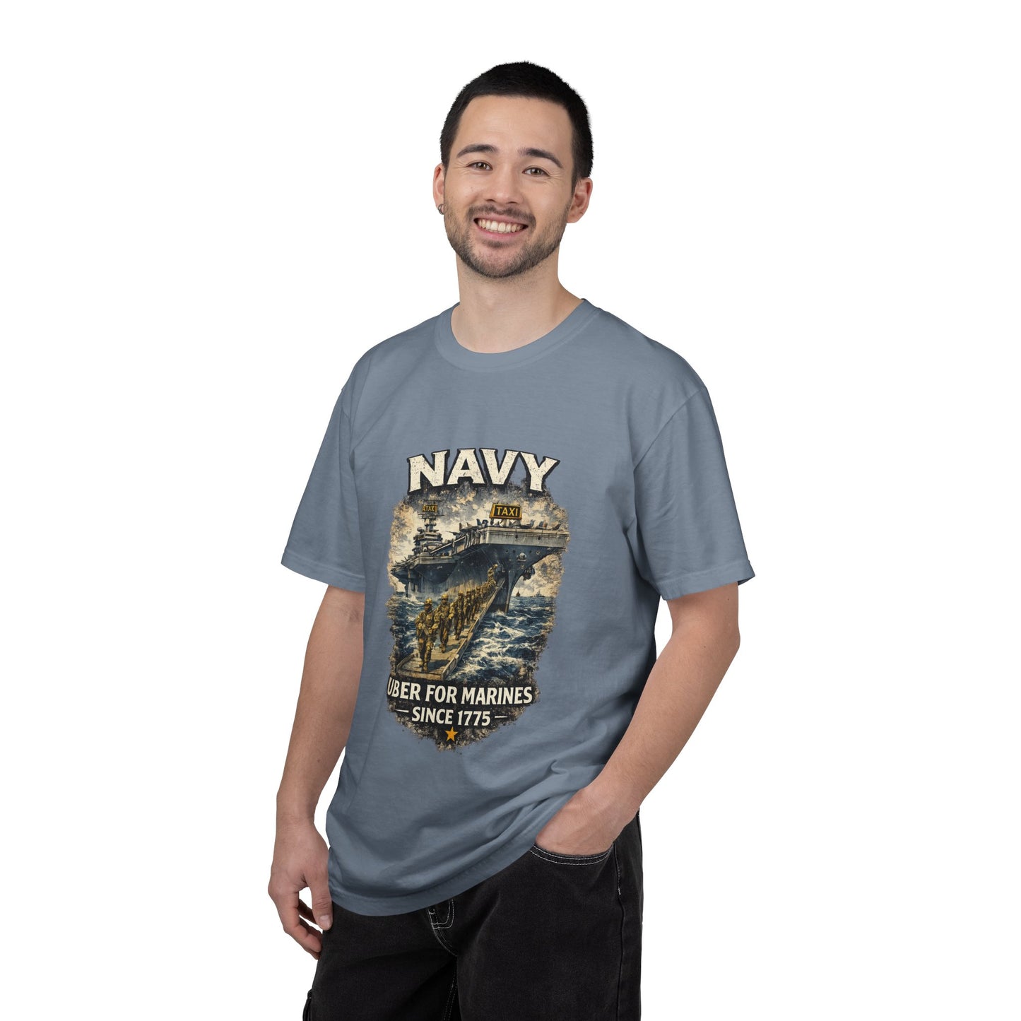 Navy 'Uber for Marines' Graphic Tee