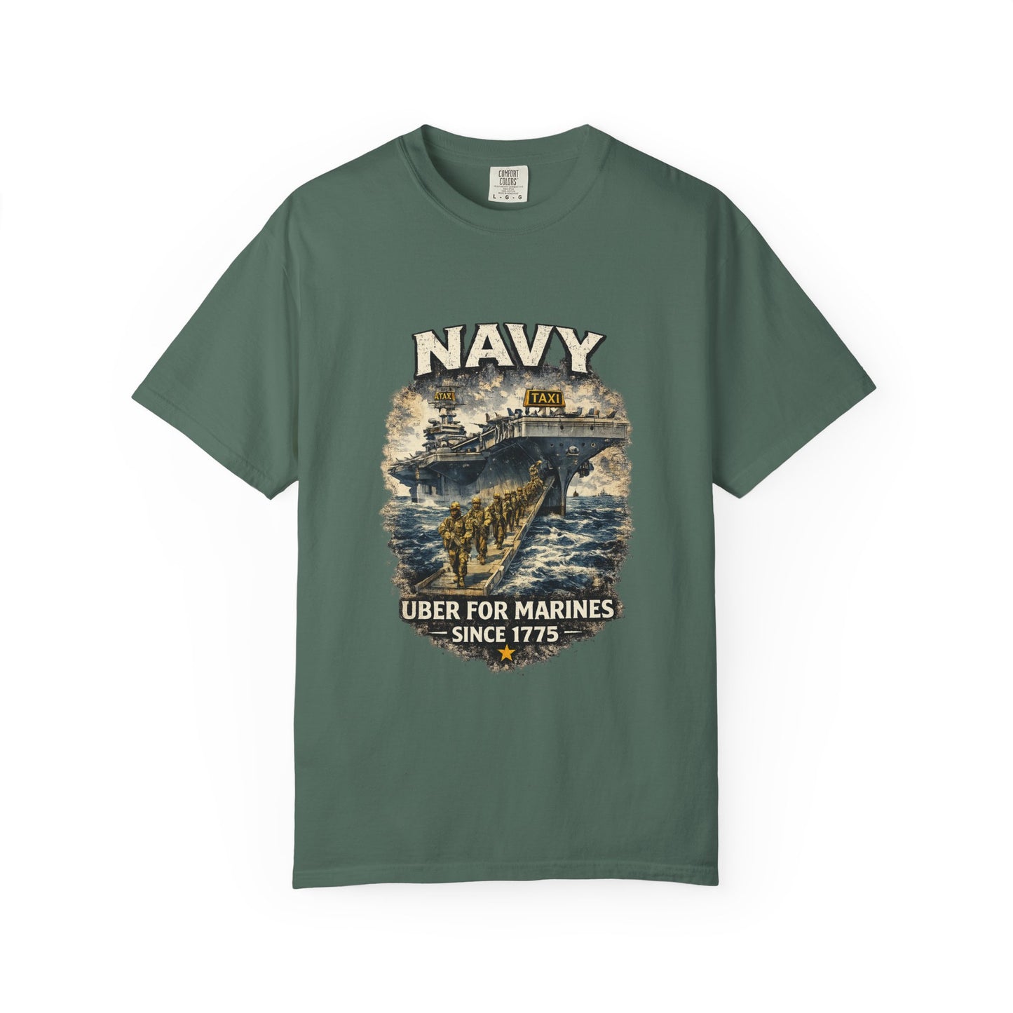 Navy 'Uber for Marines' Graphic Tee