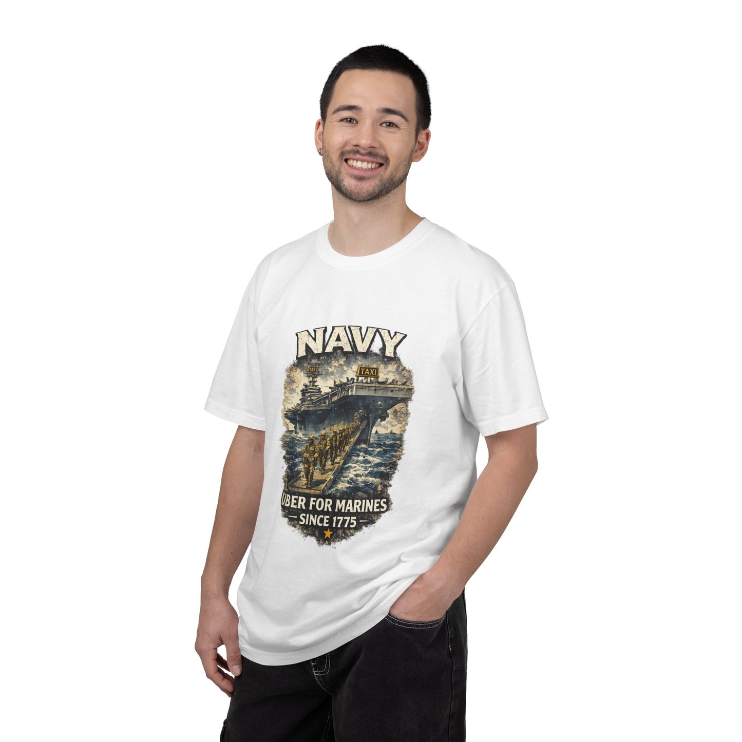 Navy 'Uber for Marines' Graphic Tee