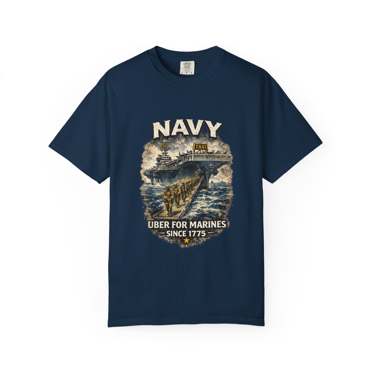 Navy 'Uber for Marines' Graphic Tee