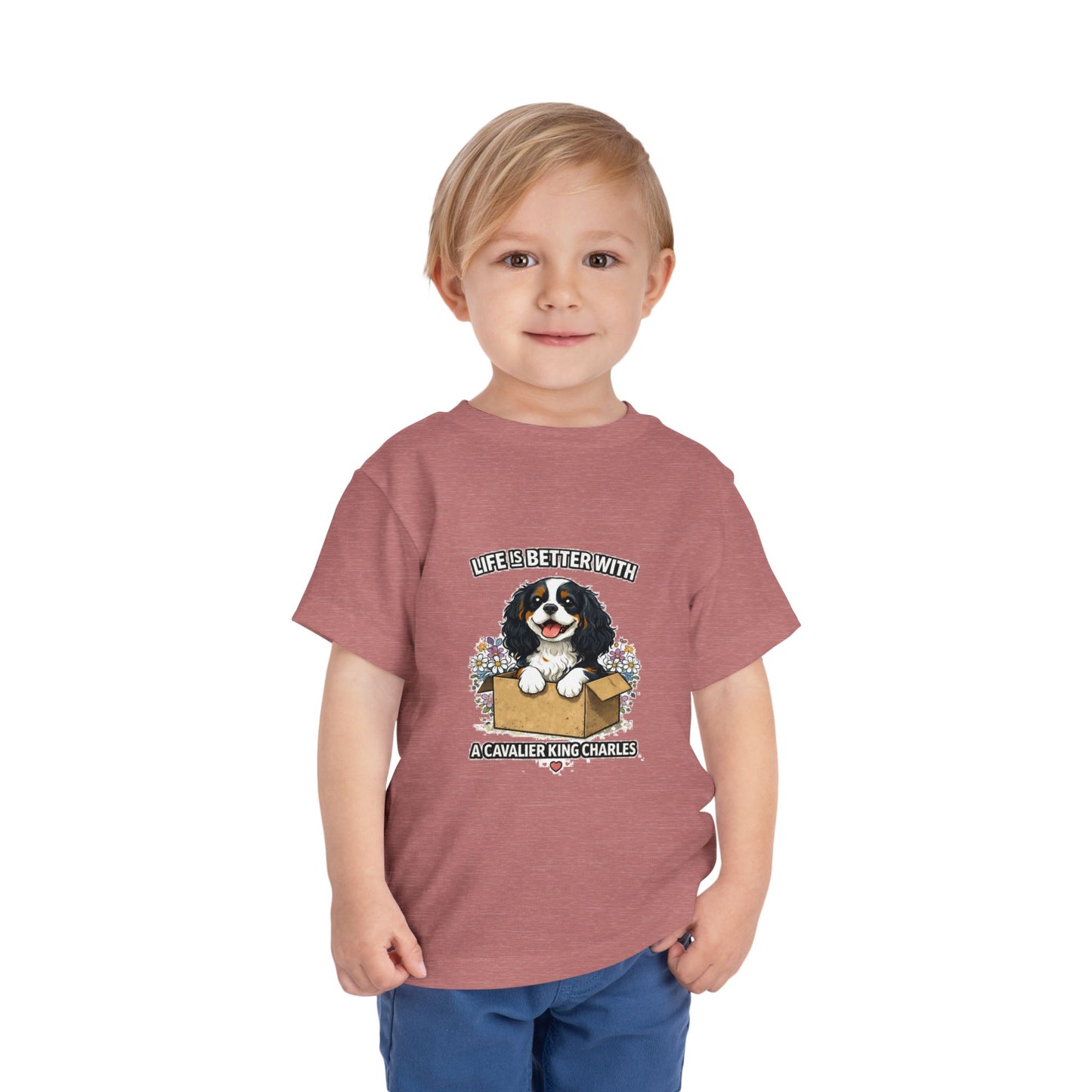 ‘Life’s Better With a Cavalier King Charles’ Toddler Tee