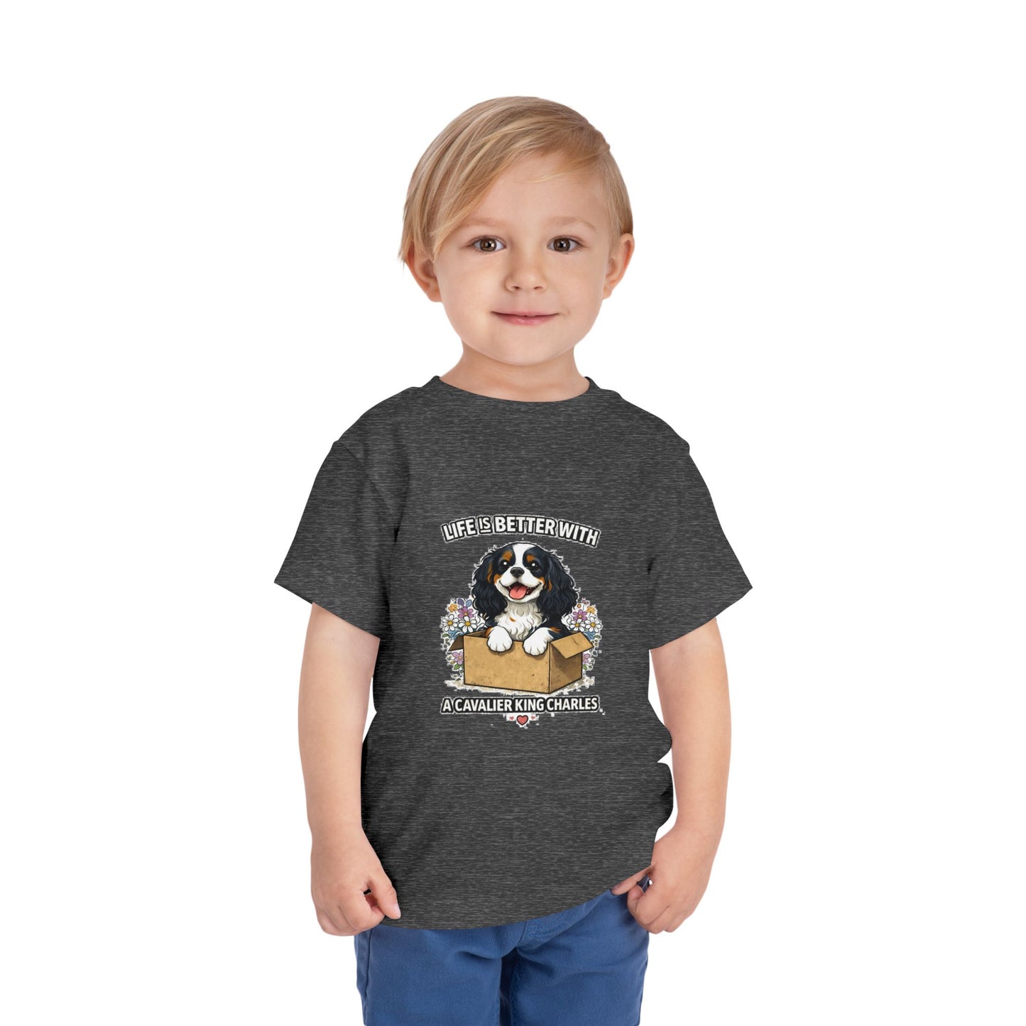 ‘Life’s Better With a Cavalier King Charles’ Toddler Tee
