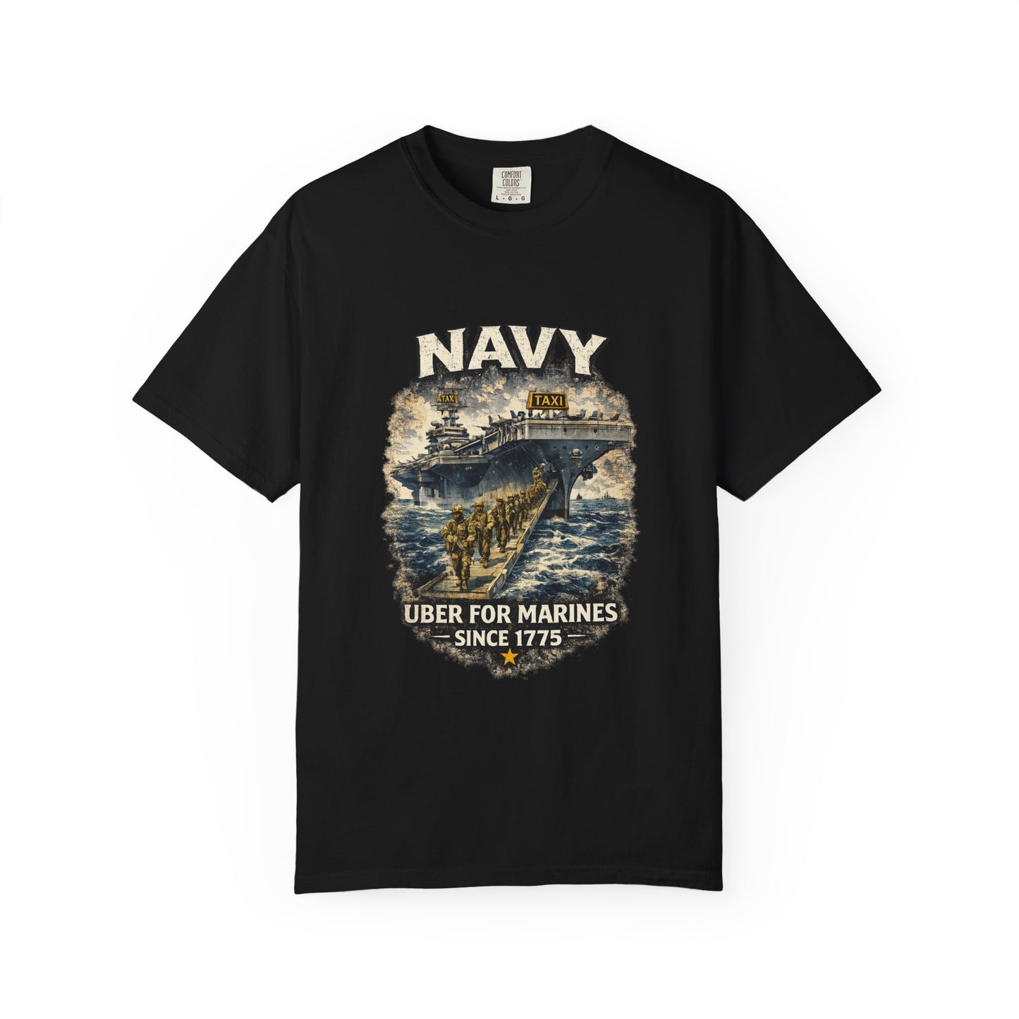 Navy 'Uber for Marines' Graphic Tee