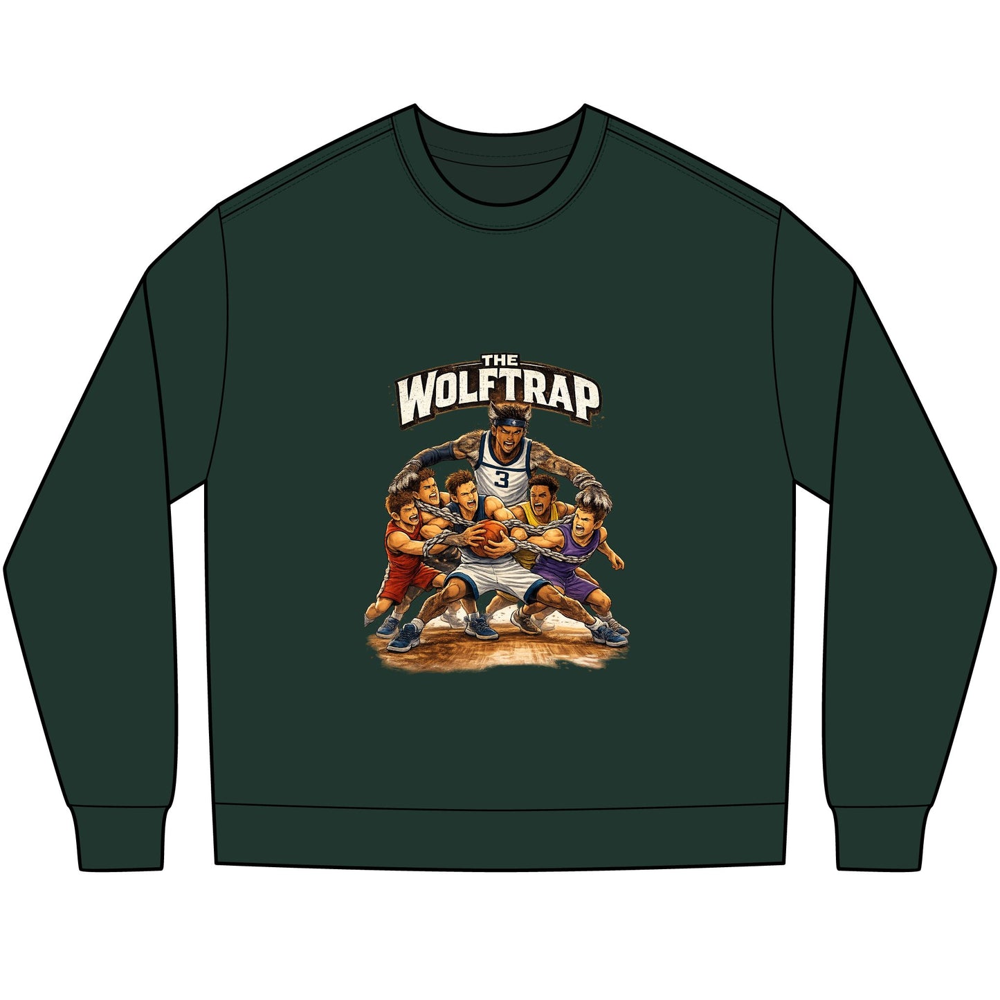‘The Wolftrap’ Retro long sleeve Tee