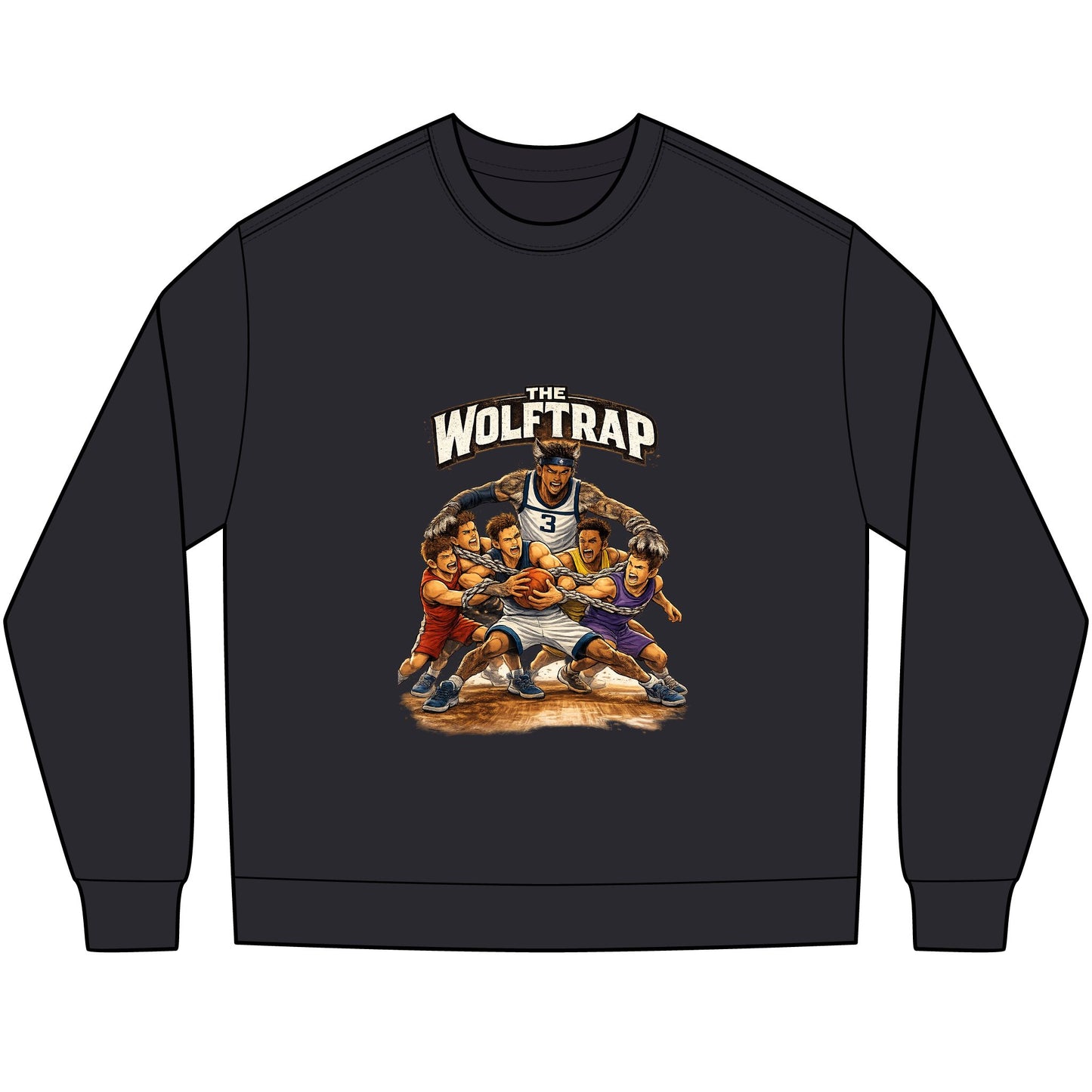 ‘The Wolftrap’ Retro long sleeve Tee