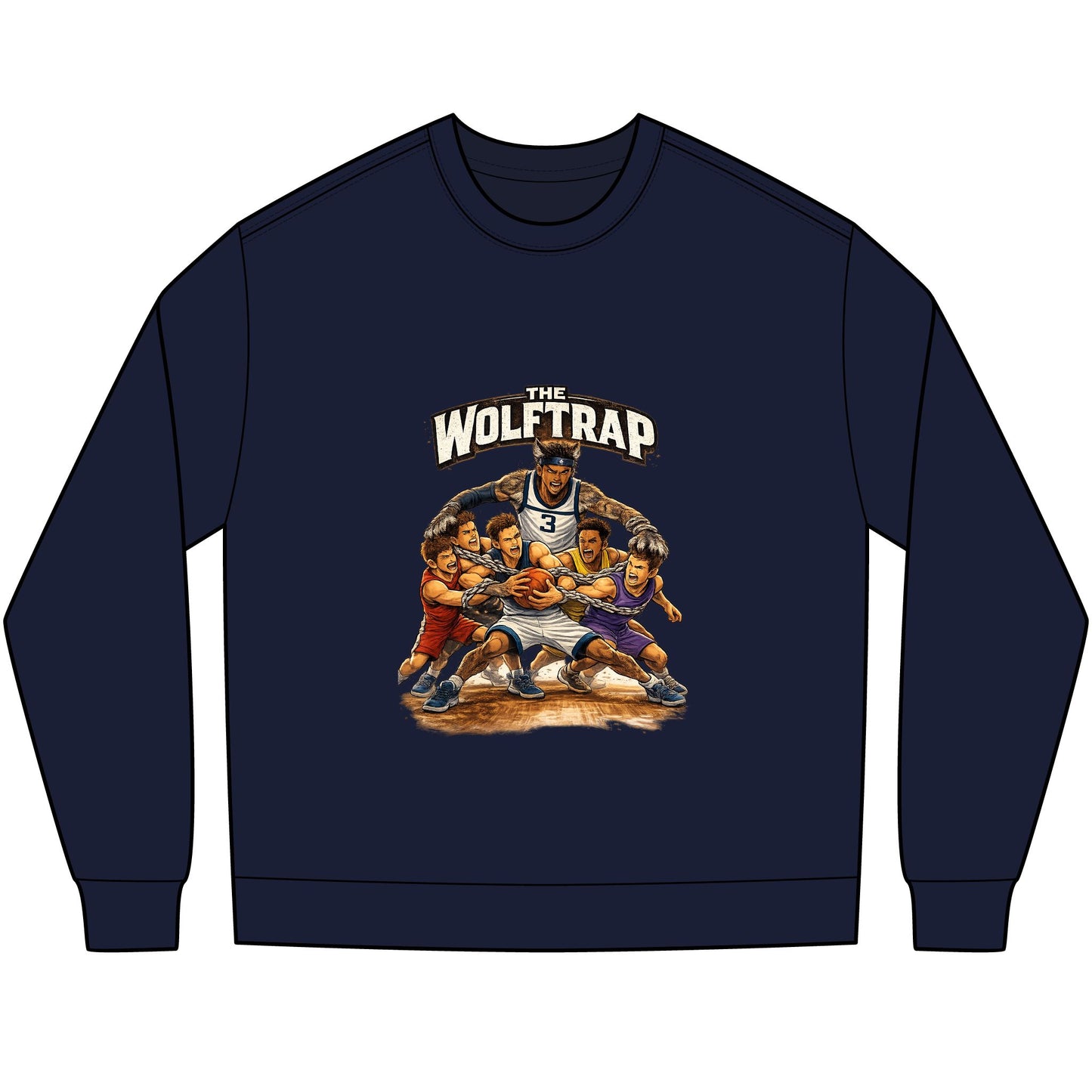 ‘The Wolftrap’ Retro long sleeve Tee