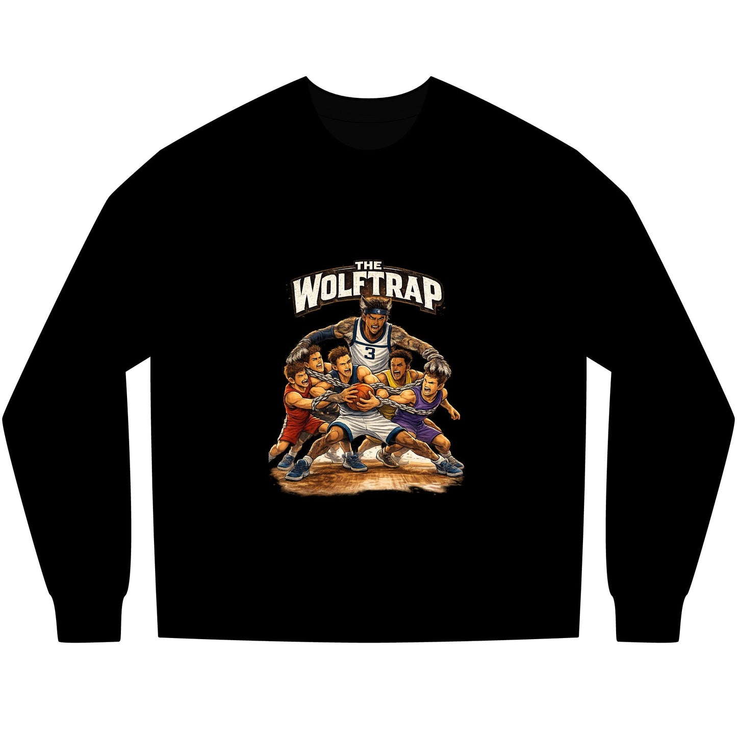 ‘The Wolftrap’ Retro long sleeve Tee