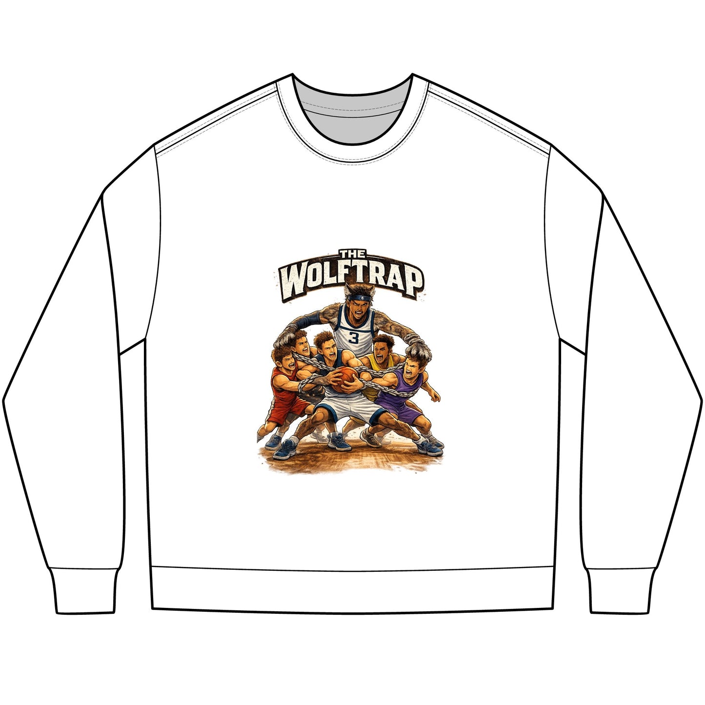 ‘The Wolftrap’ Retro long sleeve Tee