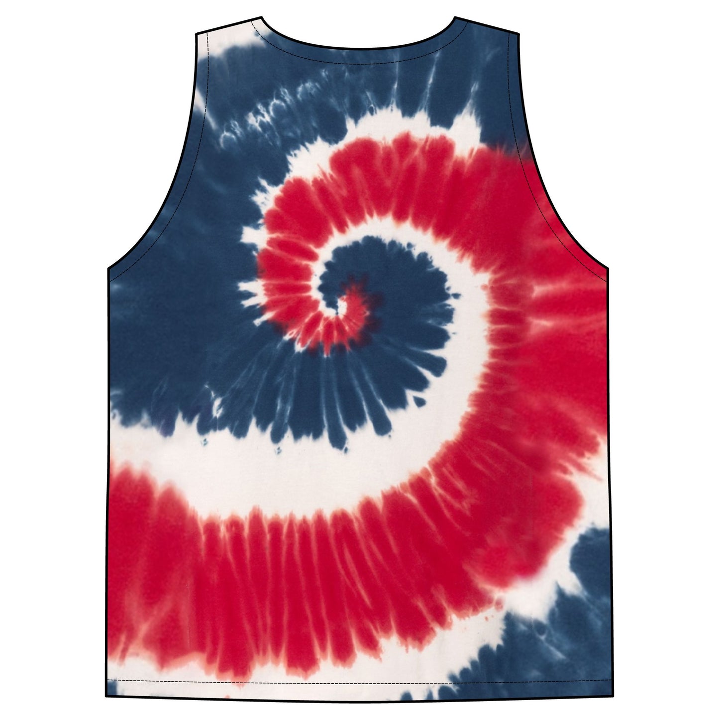 Tie-Dye Tank Top — 'Hope, Hype, Heartbreak' Retro Festival Graphic