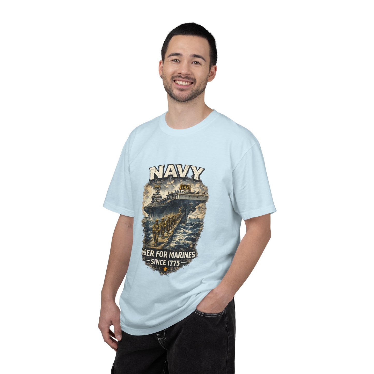 Navy 'Uber for Marines' Graphic Tee