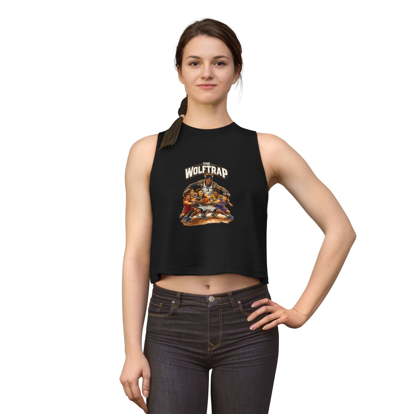 ‘The Wolftrap’  Women's Crop Top Tank