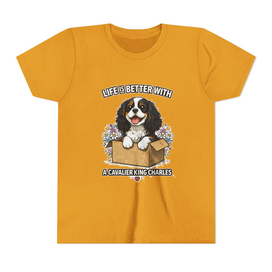 ‘Life Is Better With A Cavalier King Charles’ Youth Tee