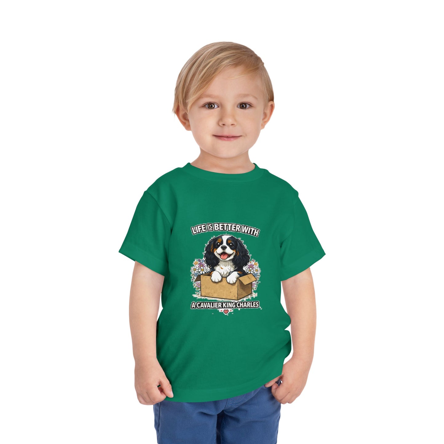 ‘Life’s Better With a Cavalier King Charles’ Toddler Tee