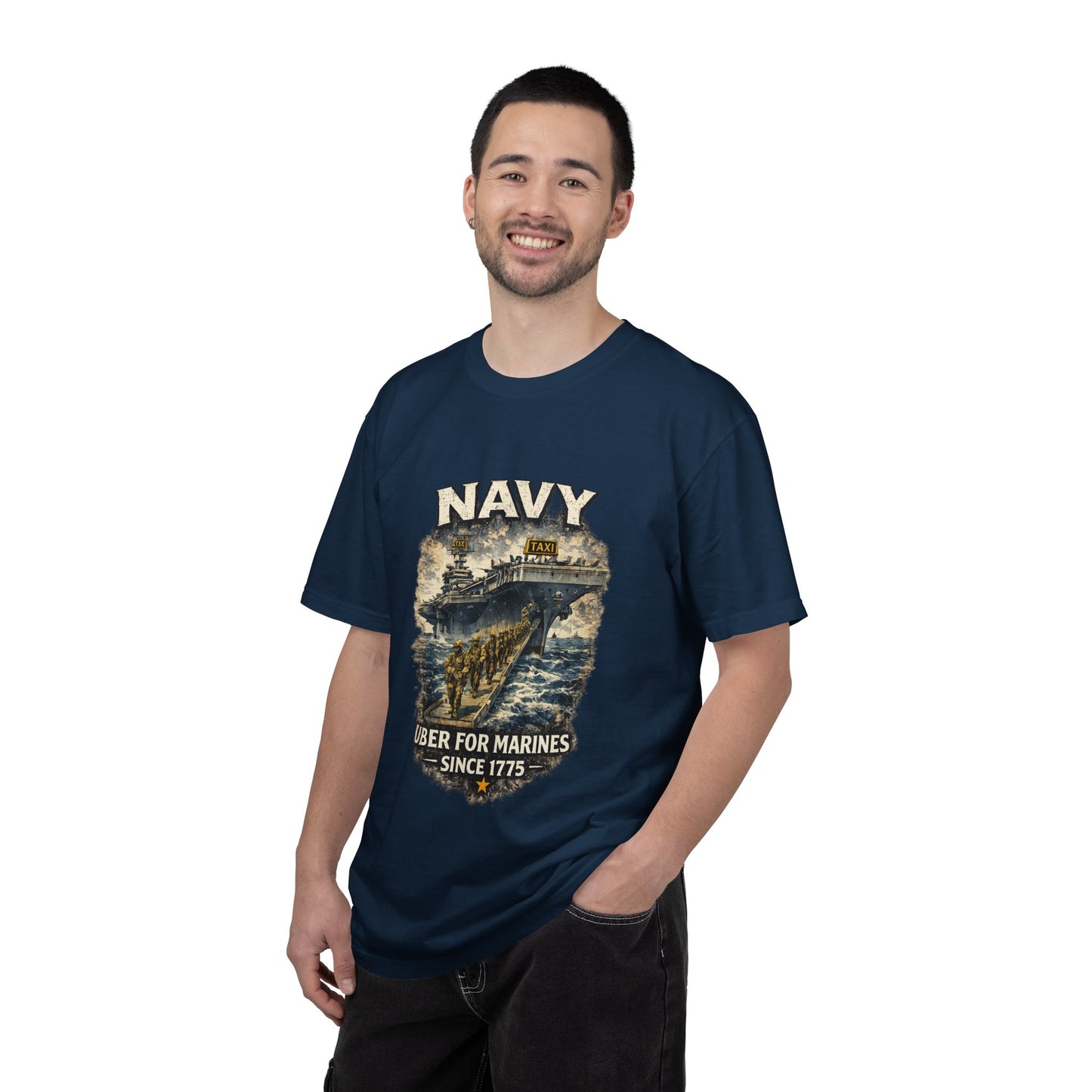 Navy 'Uber for Marines' Graphic Tee