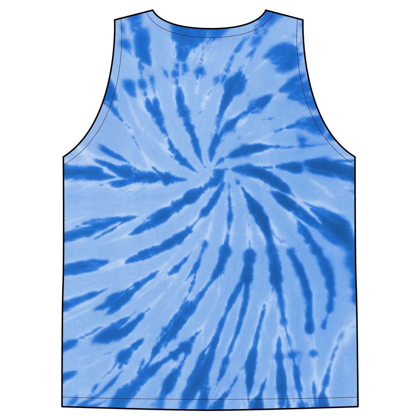 Tie-Dye Tank Top — 'Hope, Hype, Heartbreak' Retro Festival Graphic
