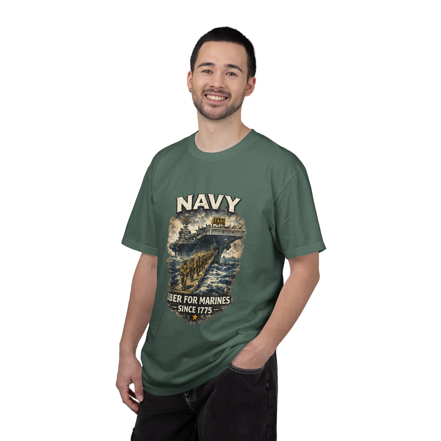 Navy 'Uber for Marines' Graphic Tee