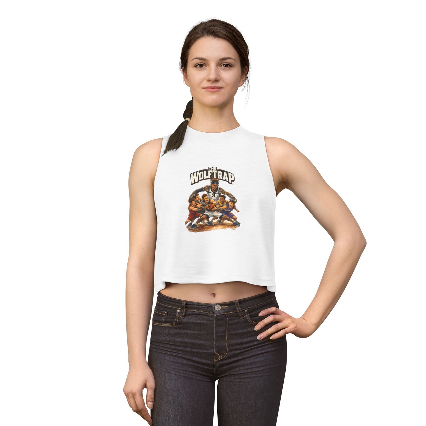 ‘The Wolftrap’  Women's Crop Top Tank