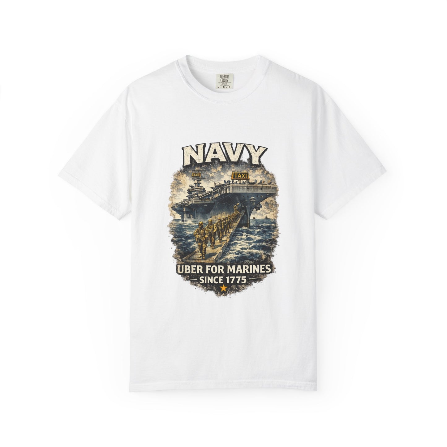 Navy 'Uber for Marines' Graphic Tee