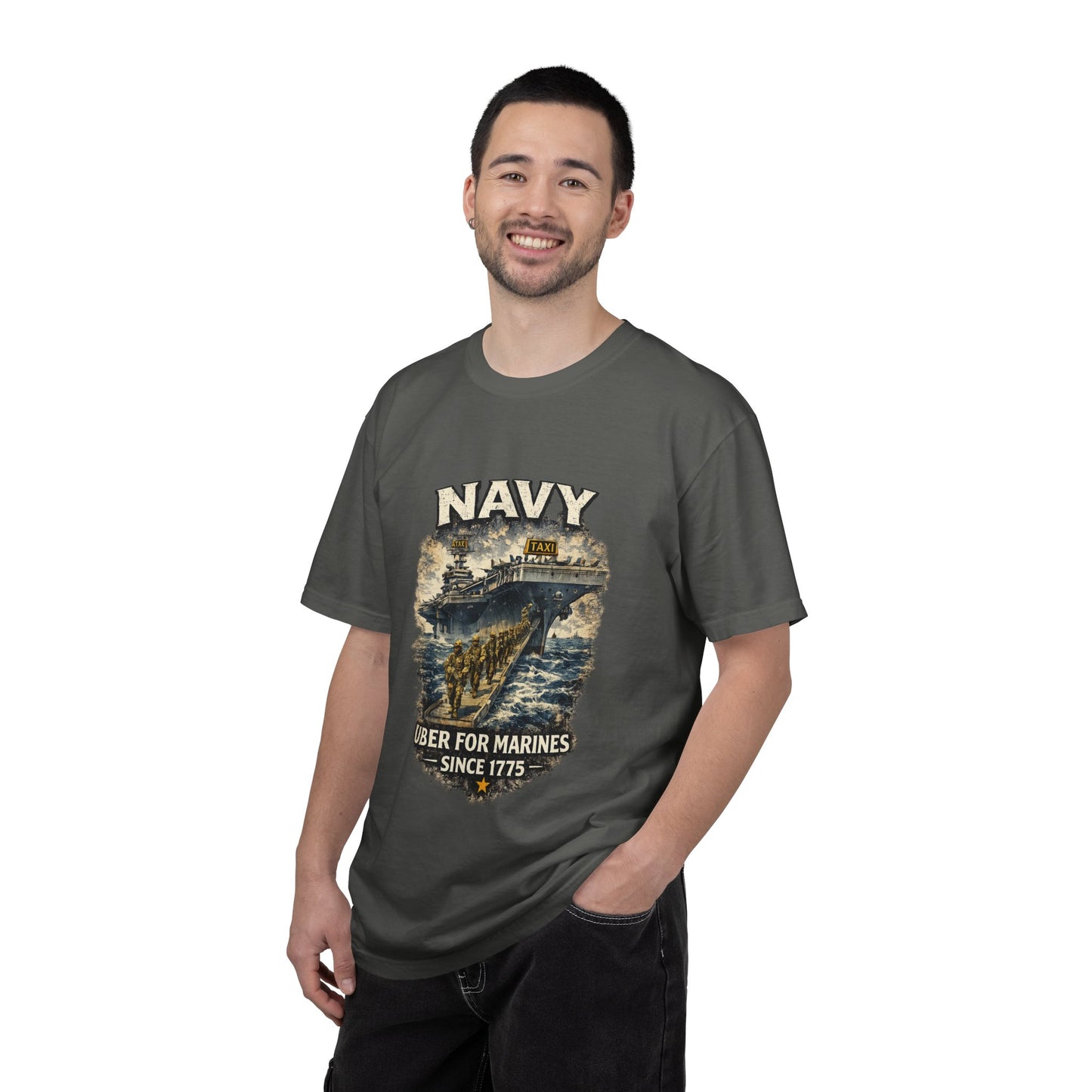 Navy 'Uber for Marines' Graphic Tee