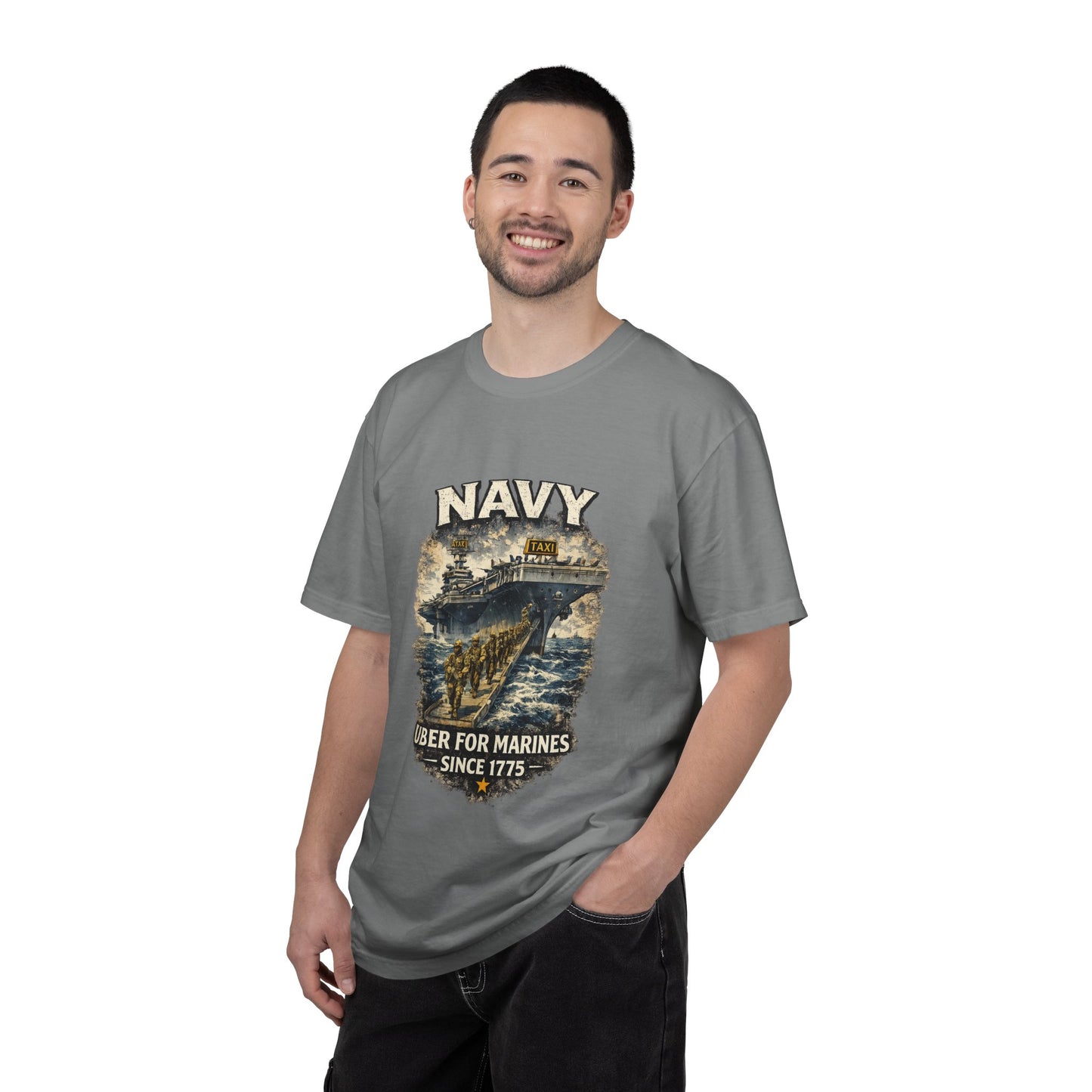 Navy 'Uber for Marines' Graphic Tee