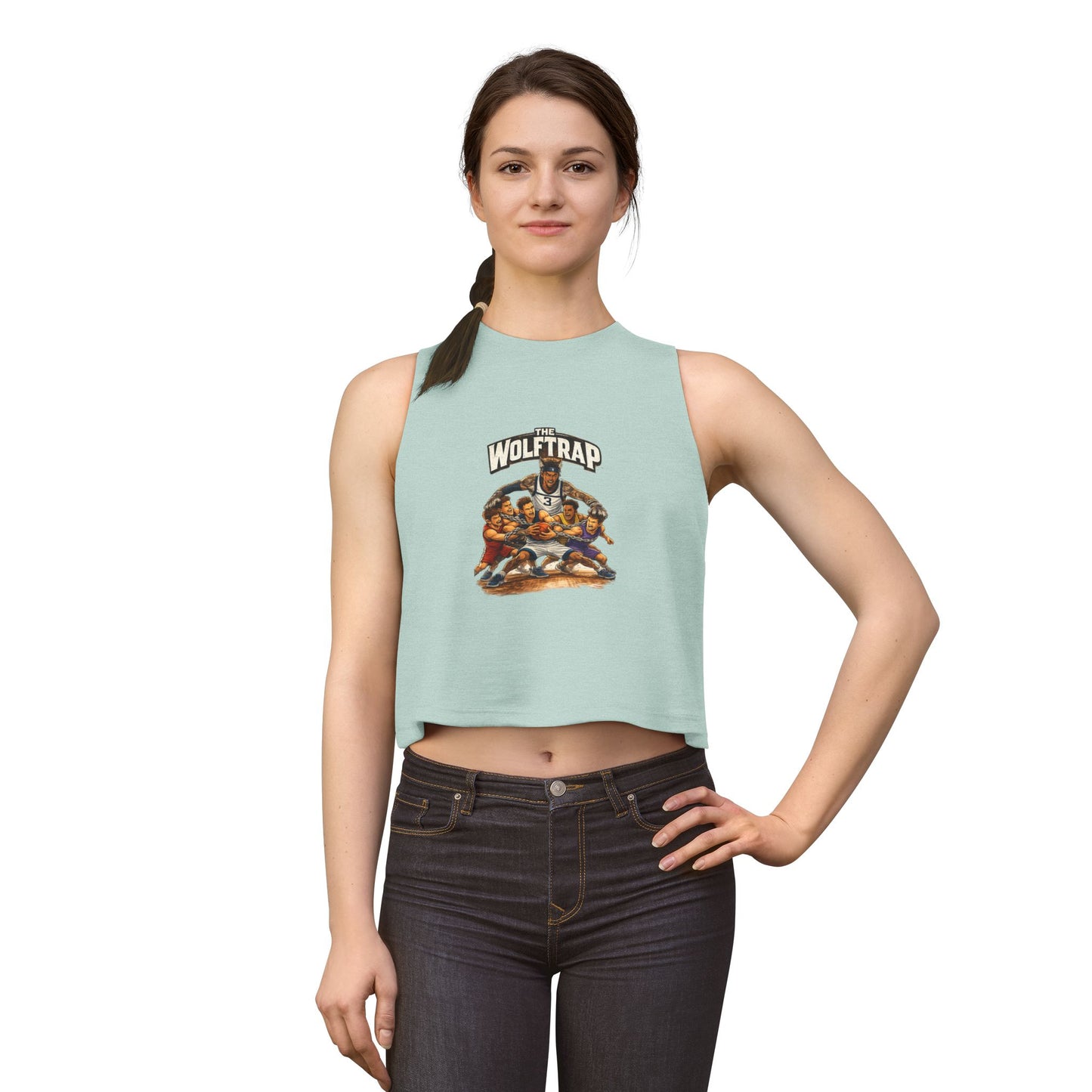 ‘The Wolftrap’  Women's Crop Top Tank