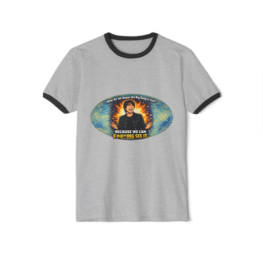 Retro Ringer T-Shirt — 'Because We Can F**king See It' Graphic