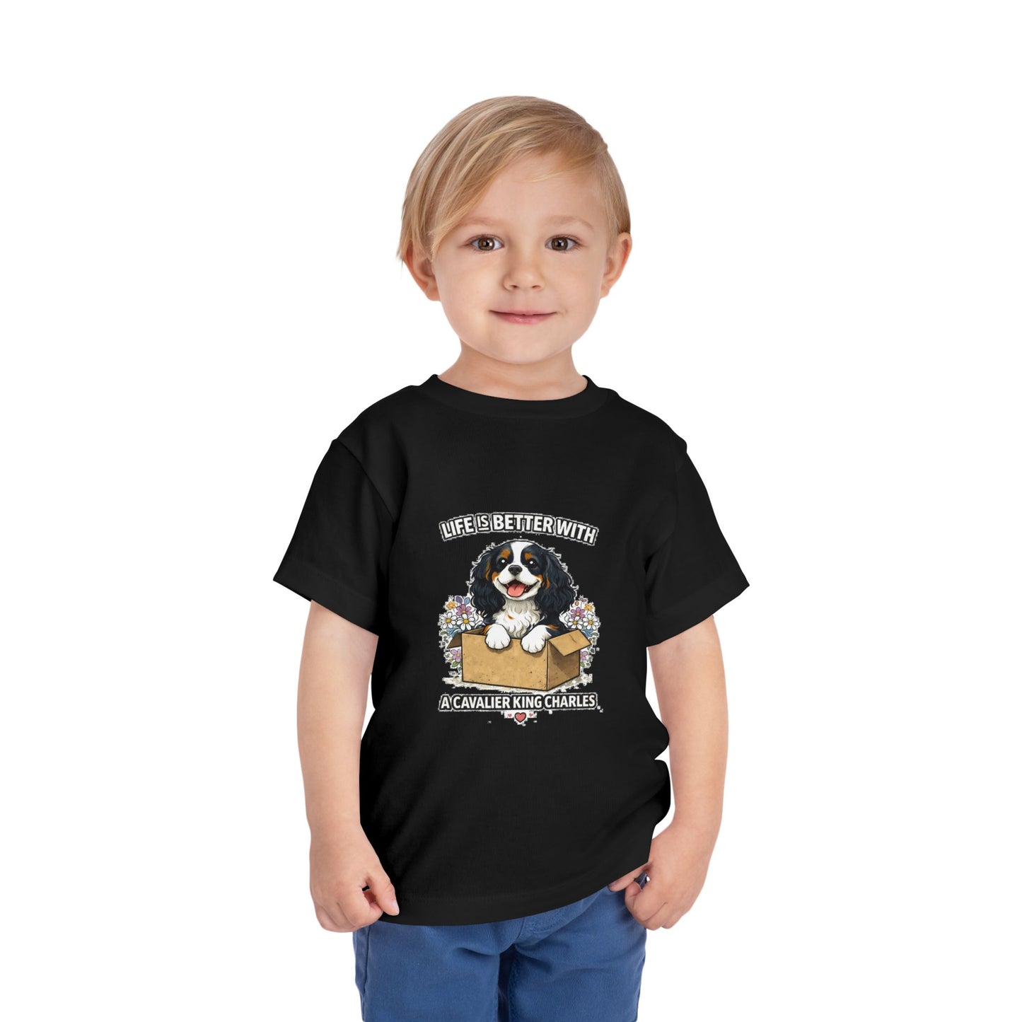 ‘Life’s Better With a Cavalier King Charles’ Toddler Tee