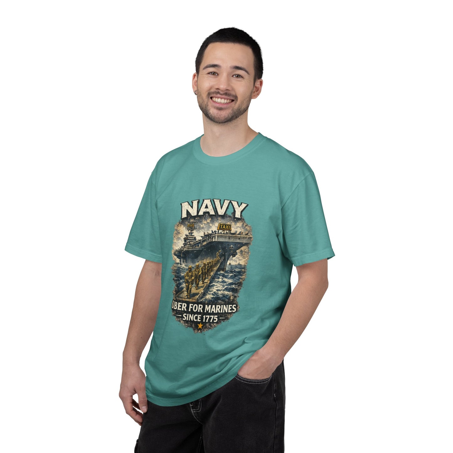 Navy 'Uber for Marines' Graphic Tee