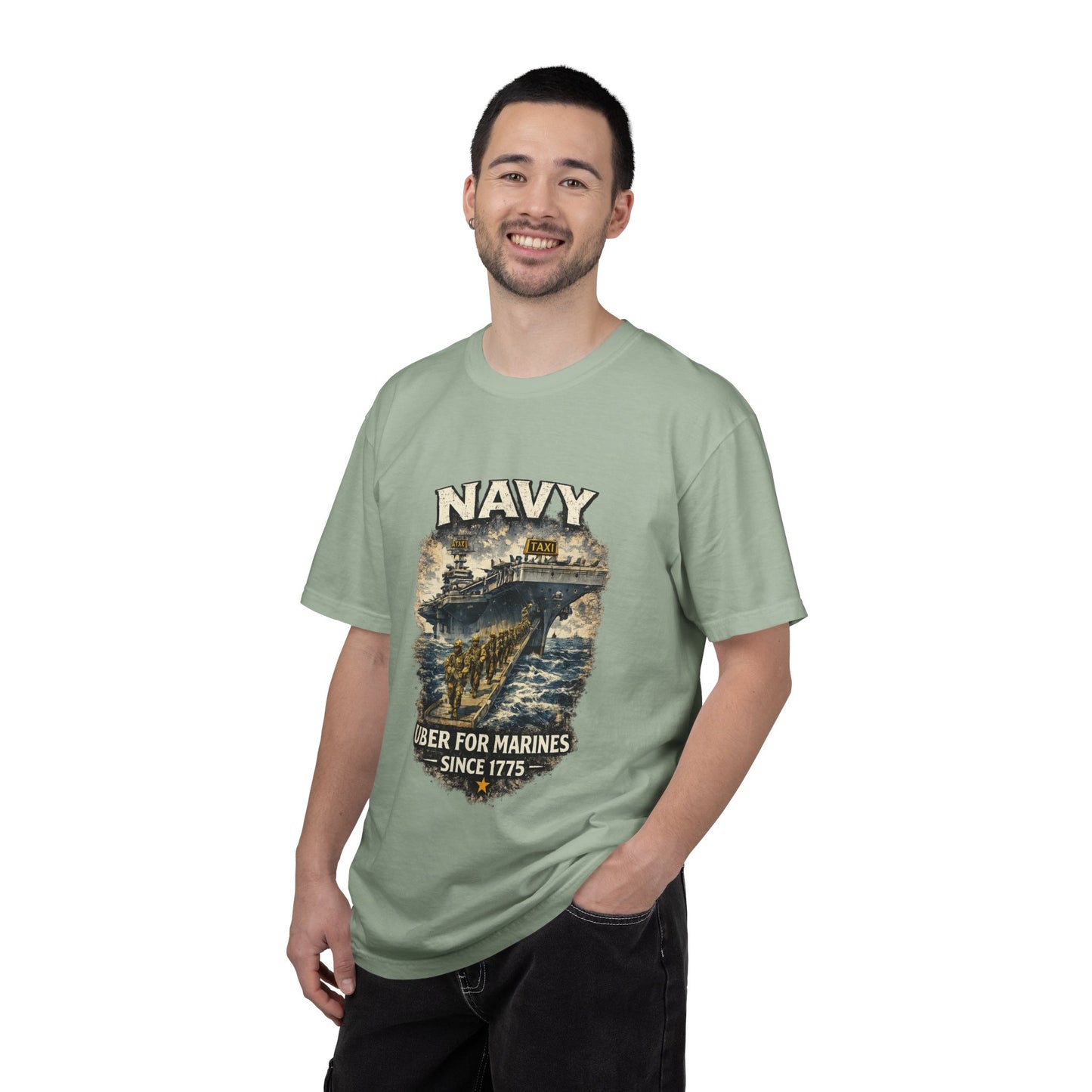 Navy 'Uber for Marines' Graphic Tee