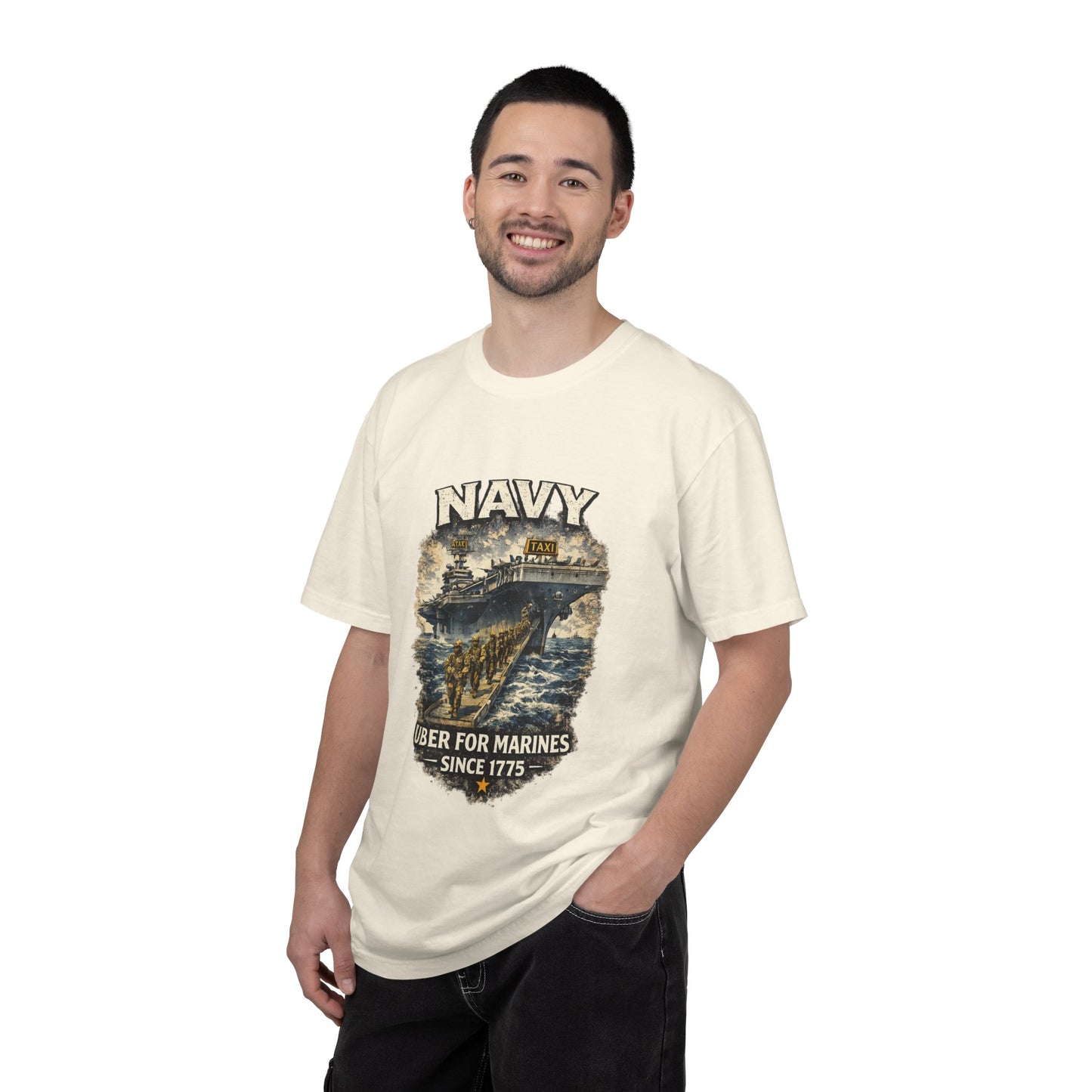 Navy 'Uber for Marines' Graphic Tee