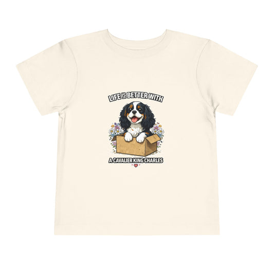 ‘Life’s Better With a Cavalier King Charles’ Toddler Tee