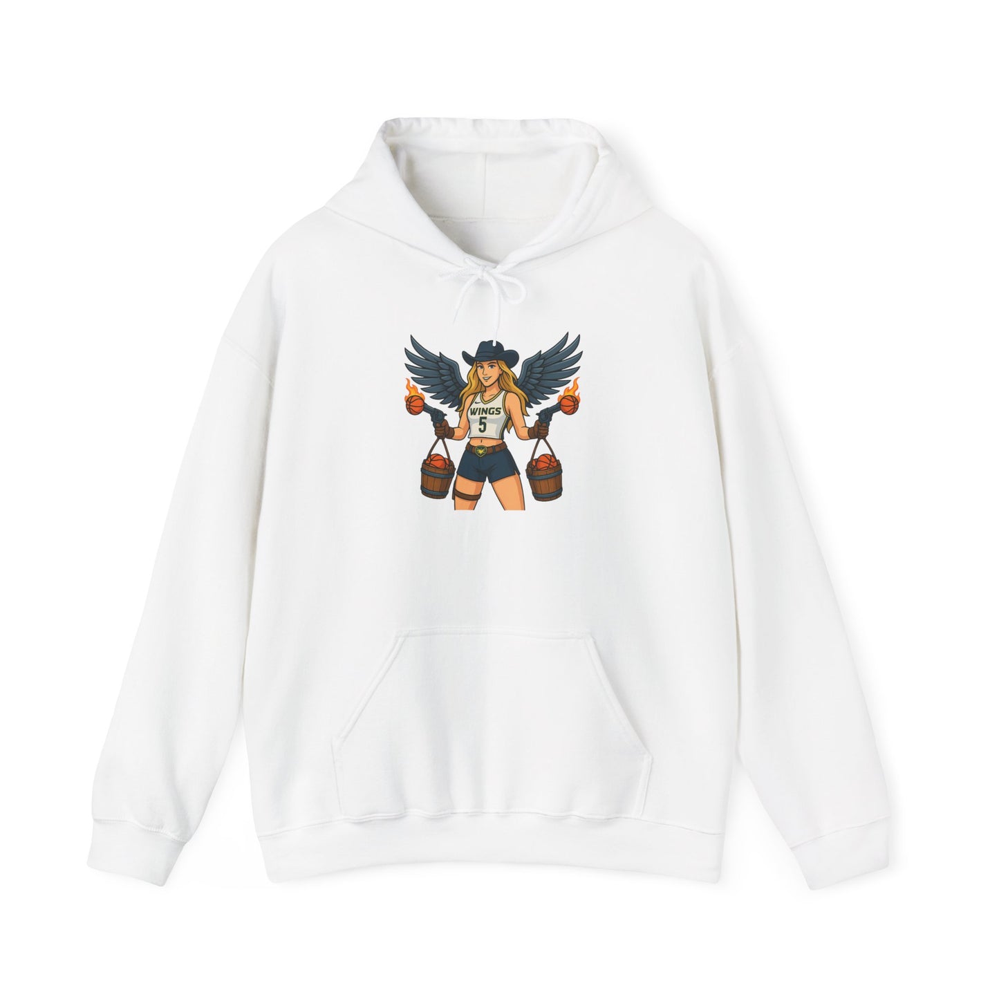 Sharp Shooting ‘Buckets’ Angel Hoodie
