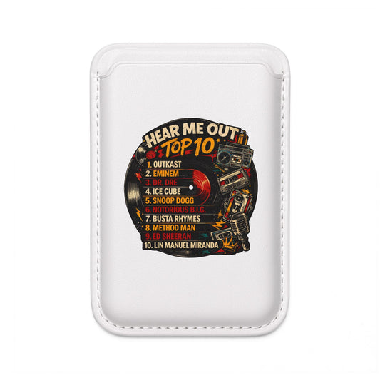 ‘Hear Me Out’ Top 10 Rap Legends Vegan MagSafe Wallet
