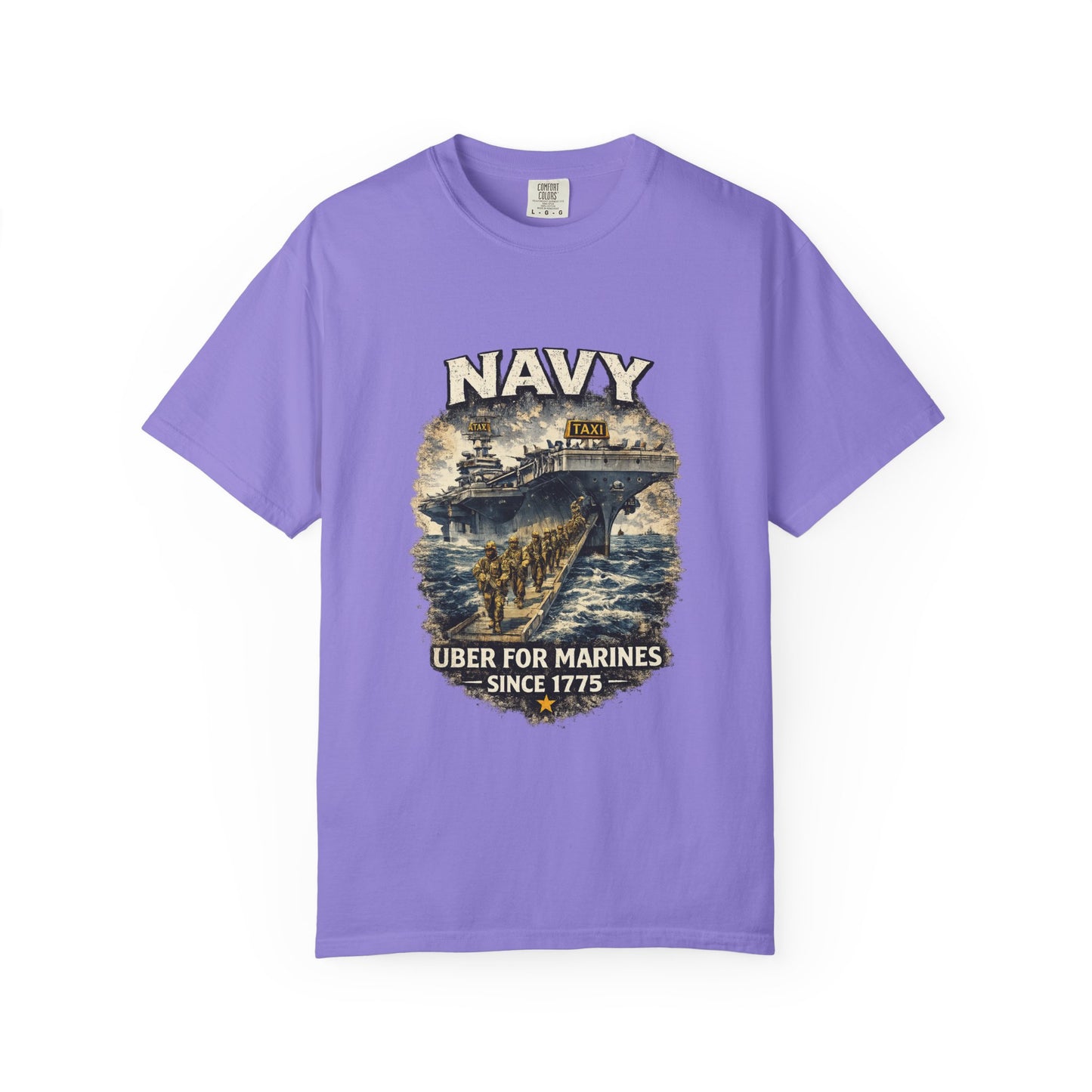 Navy 'Uber for Marines' Graphic Tee
