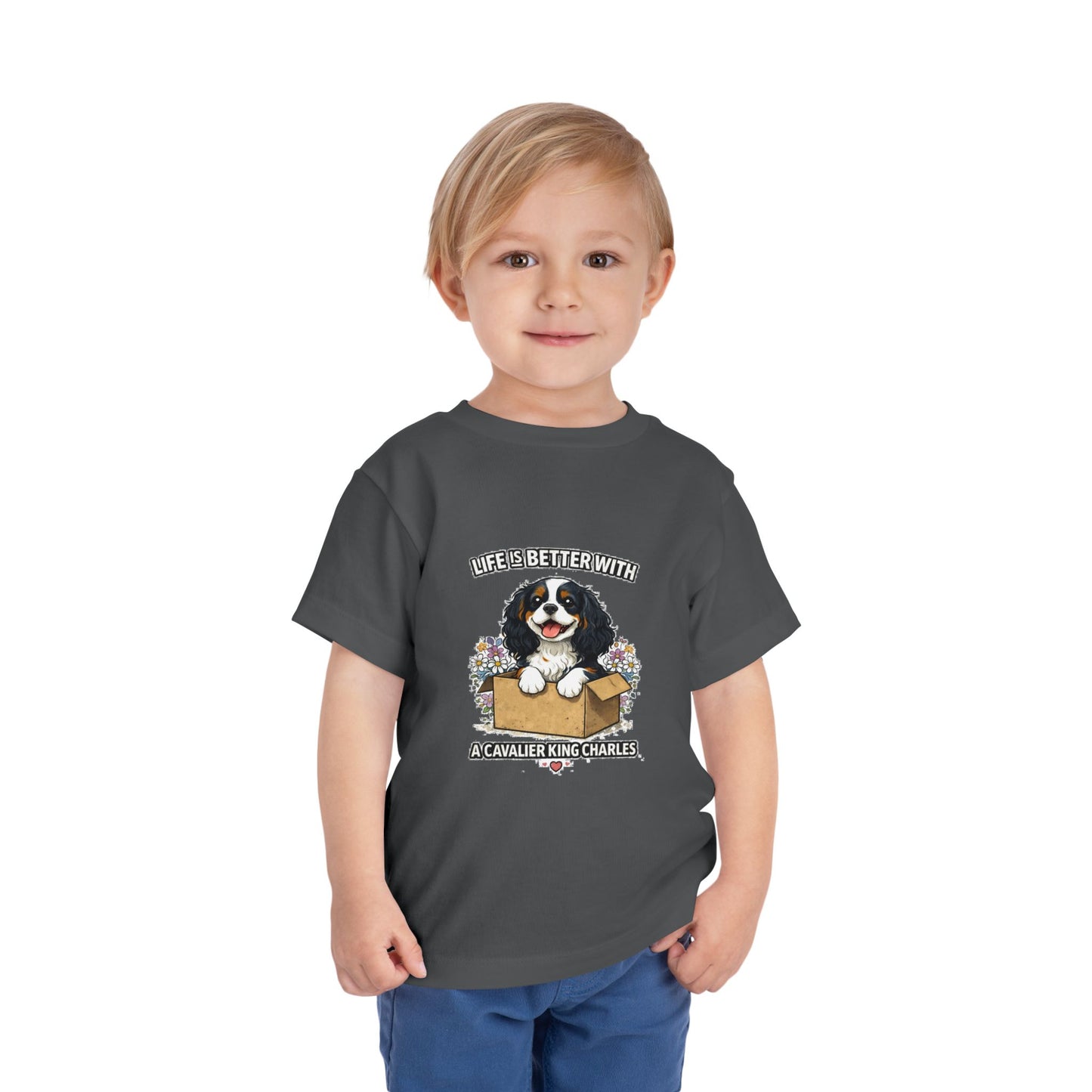 ‘Life’s Better With a Cavalier King Charles’ Toddler Tee